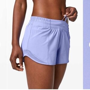 Lululemon Athletica hotty hot Shorts hydrangea blue 10 tall
